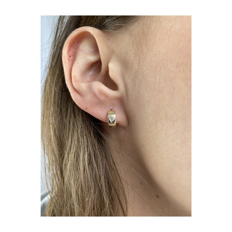 Kolczyki złote kółeczka z cyrkonią MZ E0217-247-CZ Au 333 Sezam - 1