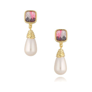 Kolczyki By Dziubeka Pearls Sea A1 KPE0044