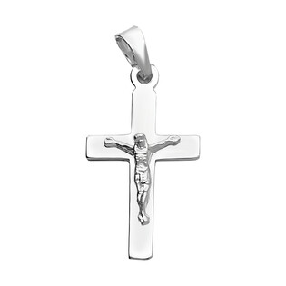 Krzyżyk srebrny z wizerunkiem Pana Jezusa nr NI019 rod próba 925
