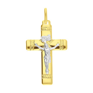 Krzyżyk złoty z wizerunkiem Pana Jezusa CB C-604 próba 333