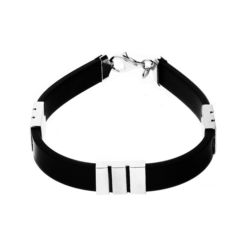 Bransoleta męska z blaszkami nr. PW271 próba 925 Sklep jubilerski Sezam