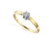 Pierścionek zaręczynowy z diamentem FLOWER Magic AW 55114 YW próba 585 Sezam - 1