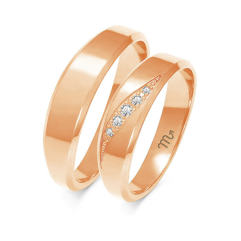 Obrączki ślubne ZO O-246 próba 585