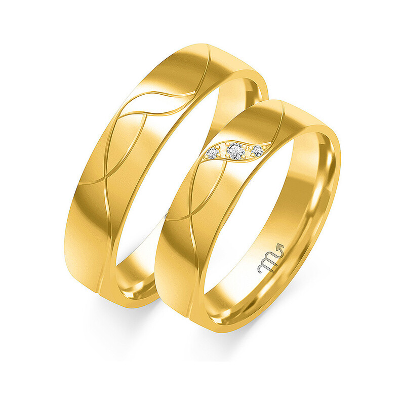 Obrączki ślubne ZO O-294 próba 585