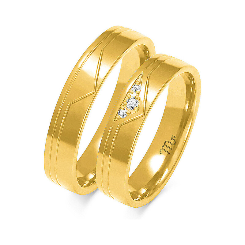 Obrączki ślubne ZO O-247 próba 585