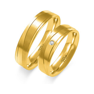 Obrączki ślubne z diamentami ZO O-271 próba 585