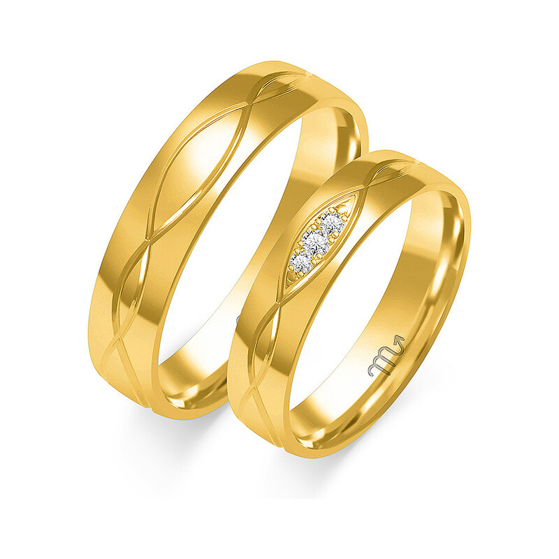 Obrączki ślubne ZO O-284 próba 585