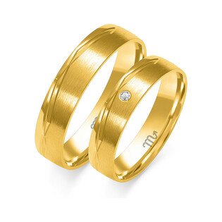 Obrączki ślubne z diamentami ZO O-291 próba 585
