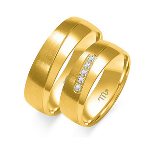 Obrączki ślubne z diamentami ZO O-273 próba 585