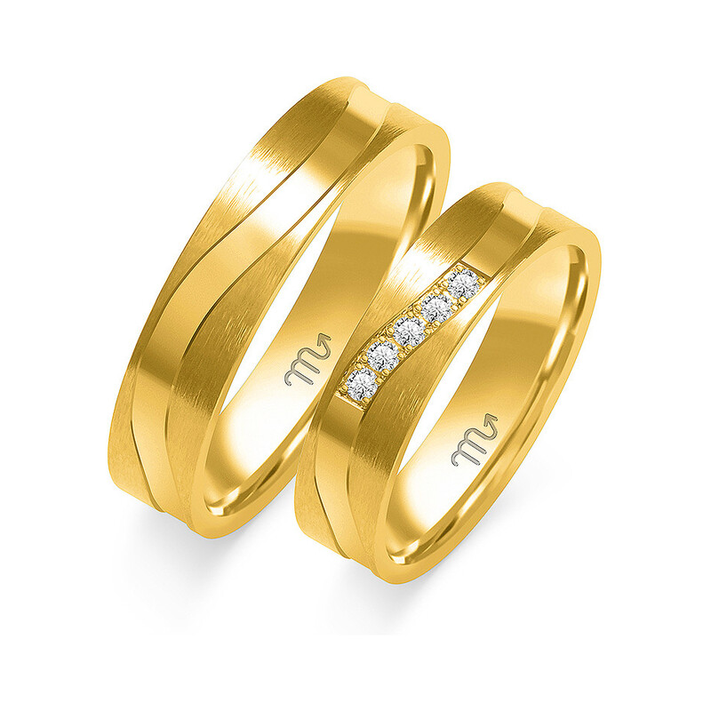 Obrączki ślubne ZO O-275 próba 585