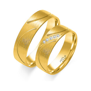 Obrączki ślubne z diamentami ZO O-282 próba 585