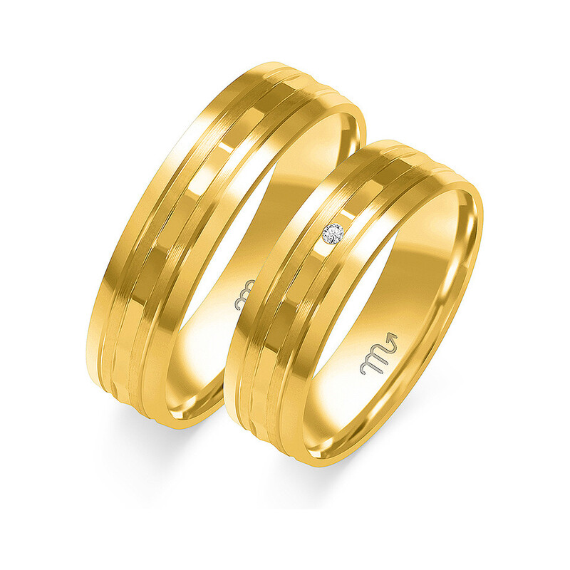 Obrączki ślubne ZO O-298 próba 585