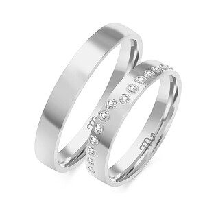 Obrączki ślubne z diamentami ZO O-269 próba 585