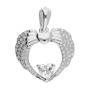 Serduszko skrzydła cyrk+serce blask TB 12769-16035 próba 925