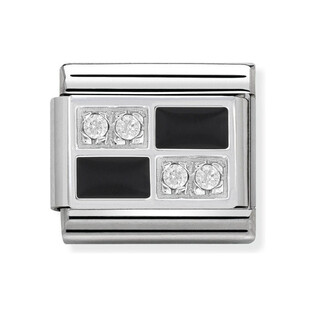 Element link AG Szachownica  czarna NP 330306 01