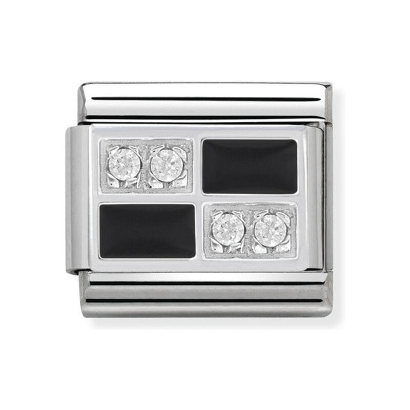 Element link AG Szachownica  czarna NP 330306 01