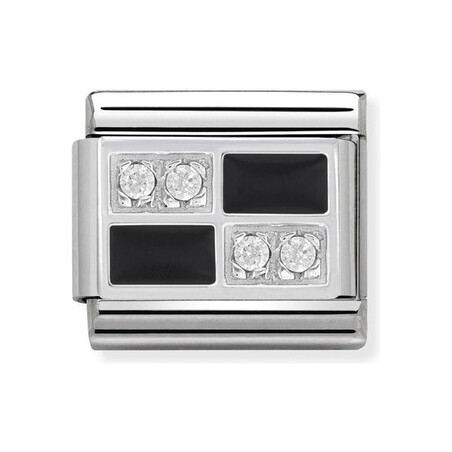 Element link AG Szachownica  czarna NP 330306 01