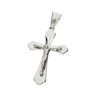Krzyżyk srebrny z wizerunkiem Pana Jezusa MV GKD060 rod próba 925