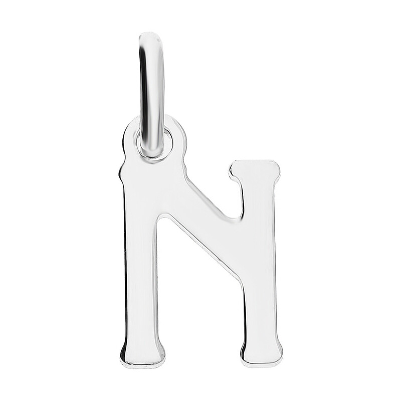 Literka srebrna N do zawieszenia DA-Litera 1,5cm-N próba 925