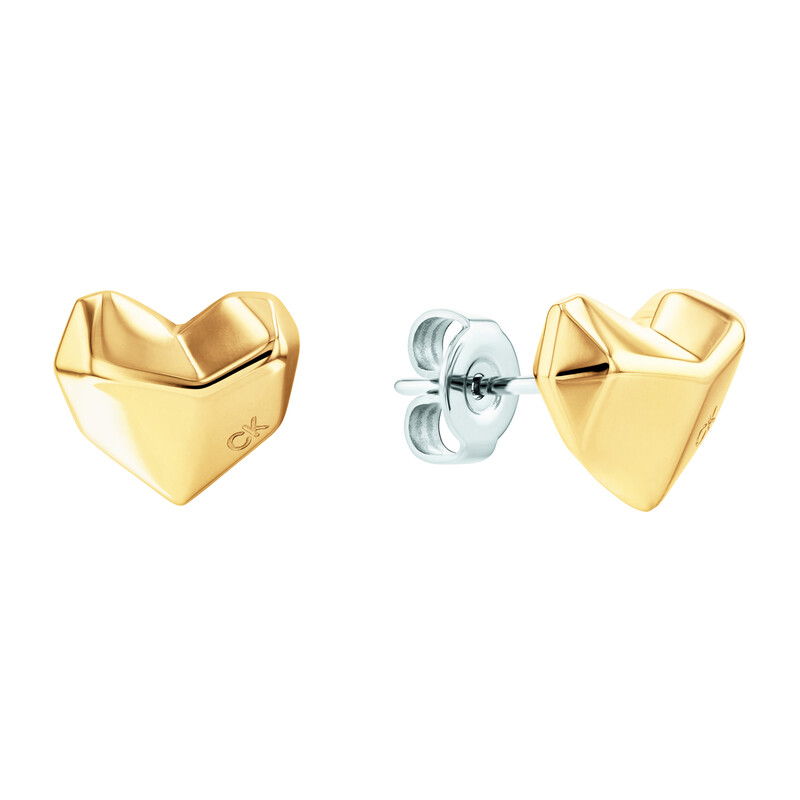 Pozłacane kolczyki Calvin Klein JW 35000042 sztyfty - JubilerSezam.pl