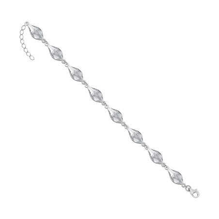 Bransoleta srebrna GRACE z kryształami Swarovski RD 739-1 crystal próba 925