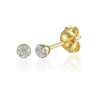 Kolczyki złote SWEET z diamentami/sztyft AW 67126-05947 Y próba 585