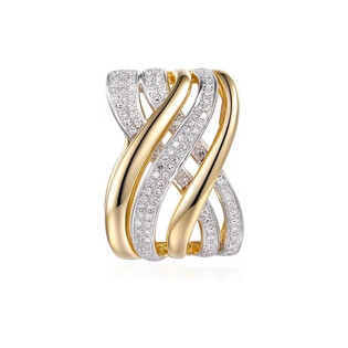 Zawieszka złota DUBAJ z diamentami AW 67882 YW próba 585