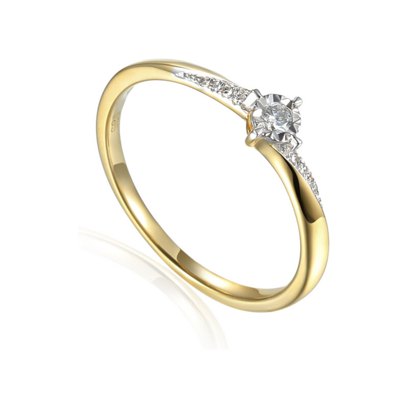 Pierścionek SOLITER Magic 4ł bis twist-0,08c AW 73502 YW próba 585