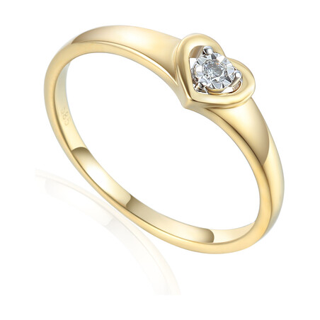 Pierścionek SERCE Magic-0,04ct AW 81531 Y próba 585