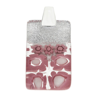 Zawieszka CAPITO z różowym szkłem murano KQ KM1056 próba 925