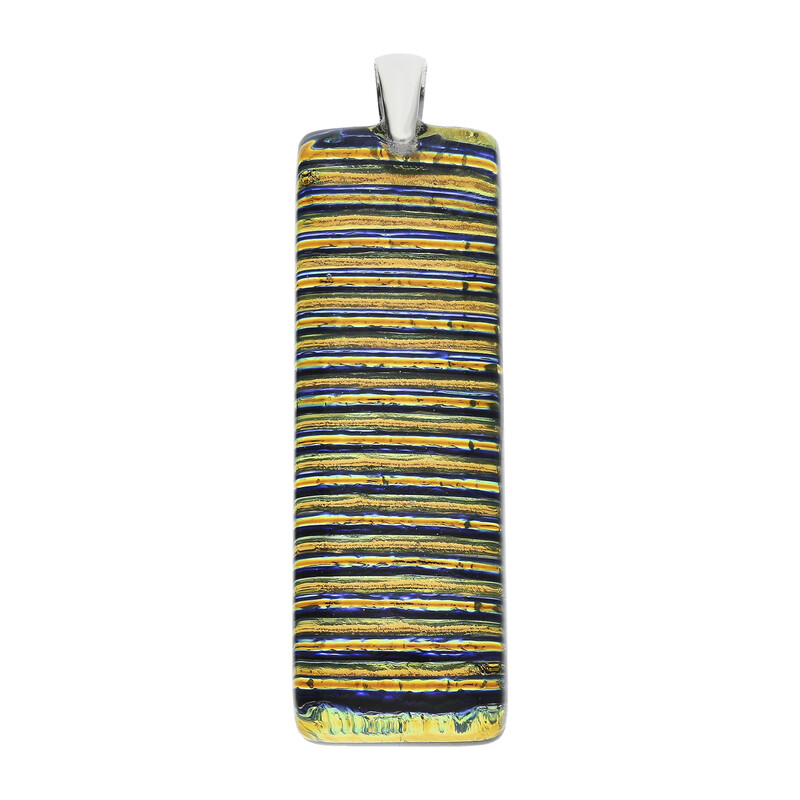 Zawieszka GIUDECCA z zielono-złotym szkłem murano KQ KO1015 próba 925