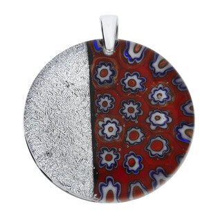 Zawieszka srebrna CAPITO z czerwonym szkłem murano KQ KO1034 próba 925