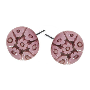 Kolczyki CAPITO w różowym odcieniu/sztyft KQ SZT1059 próba 925