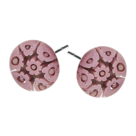 Kolczyki CAPITO w różowym odcieniu/sztyft KQ SZT1059 próba 925