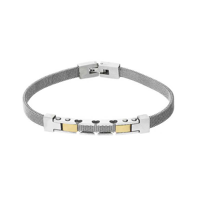 Bransoleta męska MESH z blaszką Steelman MB A3106