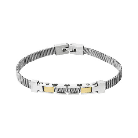 Bransoleta męska MESH z blaszką Steelman MB A3106