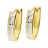 Kolczyki złote owalne kółka z ozdobnym grawerem/ang.zap. AR X6SH290007-YW próba 585