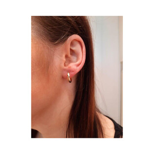 Kolczyki złote grawerowane kółka 12 mm/ang.zap. AR XXHE13504-II-DC próba 375