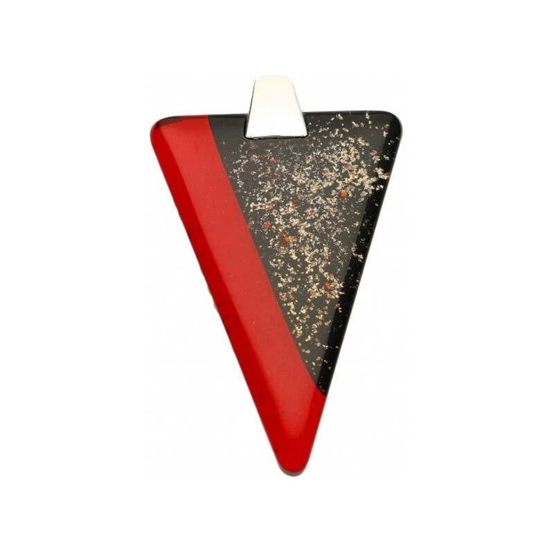 Zawieszka trójkąt wykonana ze szkła Murano numer KQ T21 Murano - 1