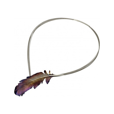 Naszyjnik srebrny w kształcie pióra nr AG ARTIS A.Głodowski 521 Sezam - 1