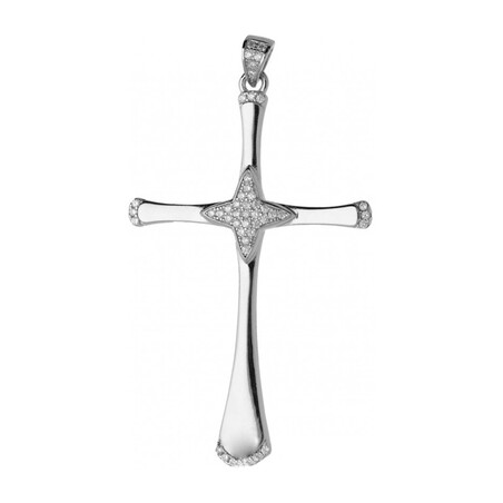 Krzyżyk cyrkonie środek i brzegi ramion OA F1241 próba 925