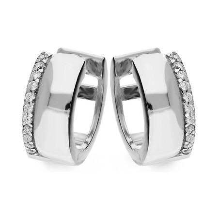 Kolczyki srebrne kółka z cyrkoniami nr OL OKP533