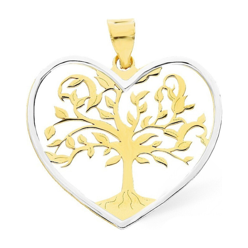 Zawieszka złota drzewko w sercu ażurowym nr OS 129-L145 GS Au 585 Sezam - 1