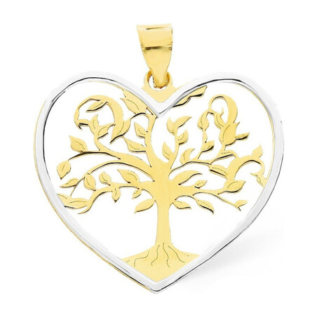 Wisiorek drzewo w sercu, złoto próby 585