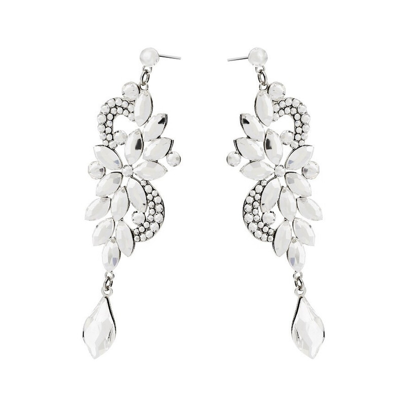 Srebrne Kolczyki Swarovski Grace pr. 925 - JubilerSezam.pl