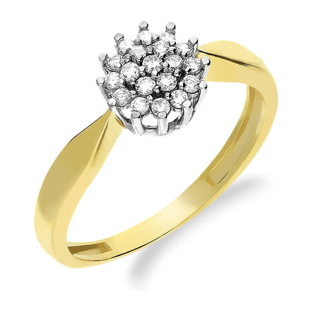 Pierścionek złoty z cyrkoniami BRIDEL nr NB 50809 próba 375