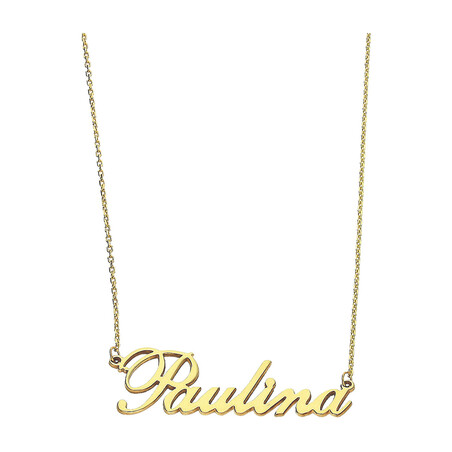 Naszyjnik złoty z imieniem Paulina RU0010 PAULINA próba 585