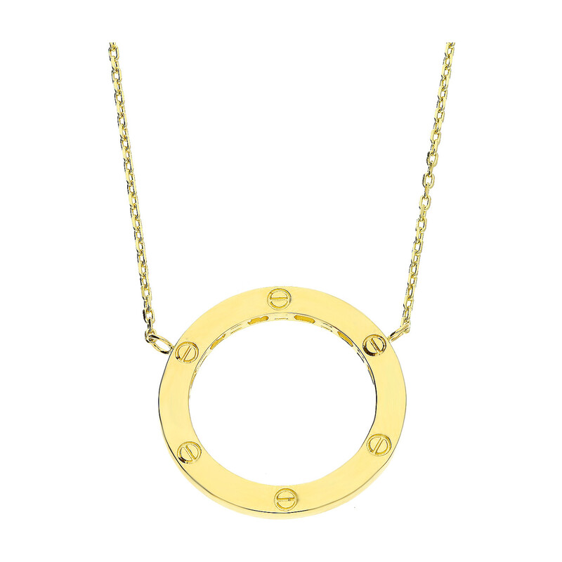 Naszyjnik złoty oponka/rolo AR VX4FOR6N9113-LP próba 585