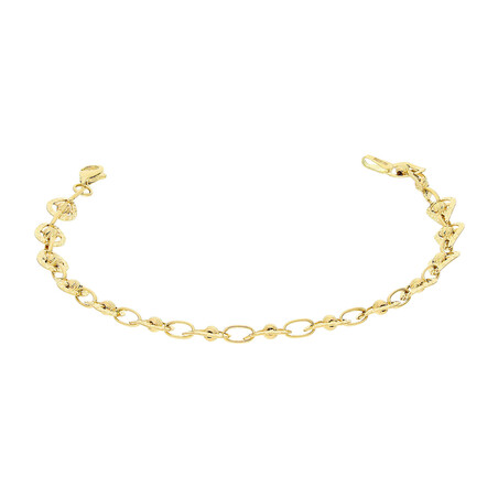 Bransoleta złota grawerowane kulki w kropli AR VXXDCLKB0461 próba 585