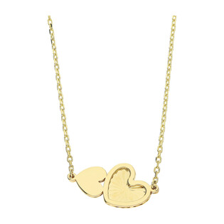 Naszyjnik złoty złączone serca/rolo AR X6FOR6N8160-III-DC próba 375